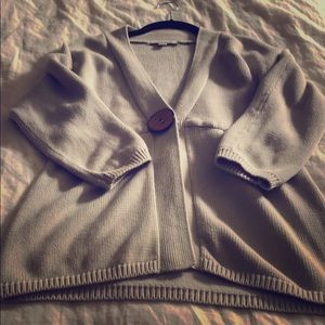 Boden sz 6 wood button cardigan